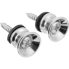 Misda Store Joes RJSTR01 Gitar Askı Pimi Chrome Krom Guitar Strap Button 2'li Set Askı Demiri