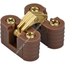 Misda Store Plastik Oval Akordiyon Masa Menteşesi Vidalı (2 Adet)