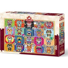 Misda Store Puzzle Tantan ve Momo 500 Parça Puzzle