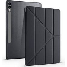 Misda Store Galaxy Tab S9 Ultra X910 14.6 Inç Katlanabilir Kalemlikli Standlı Akıllı Kılıf Siyah