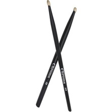 Misda Store Baget Siyah - Davul - Bateri Bageti Drumsticks 5A Pürüzsüz Yüzey