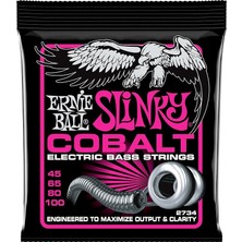 Misda Store Ball P02734 Süper Slinky Kobalt Elektrik Bas Telleri, Ölçü 45-100