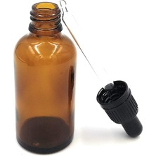 Misda Store Bir 50 ml Amber Cam Şişe Ile, Damla Pipet
