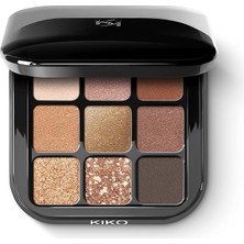Misda Store Milano Glamour Multi Finish Eyeshadow Palette 02 | 9 Göz Farı Içeren Palet, Farklı Bitirmelerle