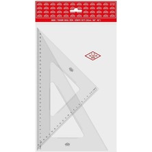 Misda Store Teknik Okul Öğrenci Gönye Seti Büyük Boy (32 Cm) 30-60-90 ve 45-45-90