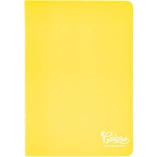 Misda Store Colors A5 60 Yaprak Çizgili Defter, Sarı