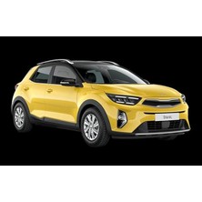 Misda Store Oto Aksesuar Kia Stonic Uyumlu Krom Cam Çıtası 4 Parça 2018 ve Üzeri Paslanmaz Çelik