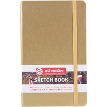 Misda Store Art Creation Eskiz Defteri 80 Yaprak, 13 cm x 21 Cm, Beyaz Altın