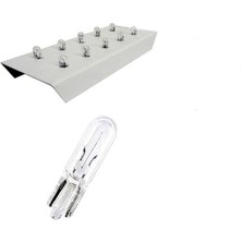 Misda Store Adet 12V T5 1.2W Mini Dipsiz Standart Renk Ampul