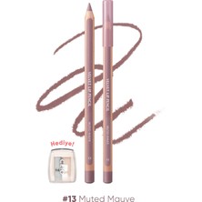 MISSHA Kremsi Formüle Sahip Dudak Kalemi ve Kalemtıraş Seti Clıo Velvet Lip Pencil Set 13 Muted Mauve