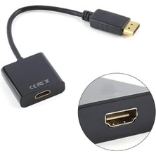 Misda Store 5645 Dijital Displayport To HDMI Görüntü Çevirici Aparat Siyah Displayport Çıkışlı Bilgisayarların Görüntüsünü HDMI Girişli Monitör, Projeksiyon Vb Görüntü Cihazlarına Aktarır, Çevirir.