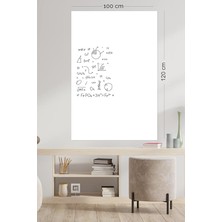 Misda Store Tanıtım Beyaz, 2 Adet Yapışkansız Tutunan, Statik, Inovatif, Pratik Yazı Tahtası, Elektrostatik Kağıt (Centimeters, 100 cm x 120 Cm)