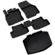 Misda Store Autoaccessories Seat Ibiza ile Uyumlu 4d Paspas ve 3D Bagaj Havuzu 2017 2021