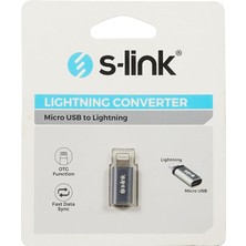 Misda Store SL-TA20M Gümüş Metal Gövde Microusb 5pin F To Lightning M Çevirici