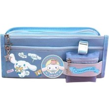 Misda Store Cinnamoroll Mavi Yüksek Kapasiteli Çok Gözlü Kalemlik Kalem Kutusu