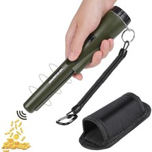 Misda Store Shine Taşınabilir Metal Dedektörü, Entegre LED Göstergeli Su Geçirmez Pinpointer Metal Dedektörü, Hazine Avı Için 360° Tarama Pimi Işaretçi Metal Vizör