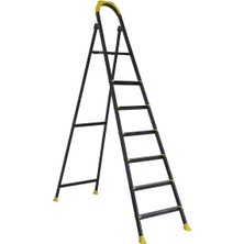 Misda Store Zigana Hardy Özel Tasarım Hafif Merdiven, Kaymaz,özel Üçgen BASAMAKLAR,125 kg Taşıma Kapasitesi, (6+1)