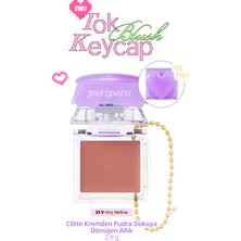 Peripera Ciltte Kremden Pudra Dokuya Dönüşen Allık Perıpera Tok Blush Keycap (23 Very Mellow)