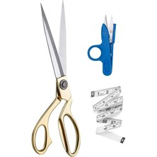 Misda Store Metal Terzi Makası Altın Renkli Büyük Boy 26 cm
