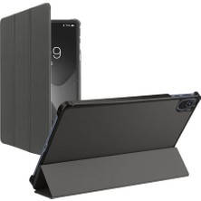 Misda Store Honor Pad 8 Uyumlu Akıllı Kılıf Pu Deri Standlı Tablet Kılıfı Siyah