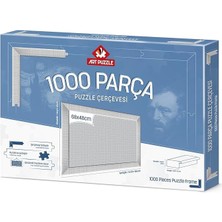 Misda Store Puzzle Beyaz 1000 Parça Demonte Puzzle Çerçevesi