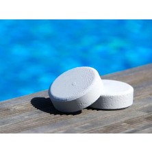Misda Store Tablet Klor 1 kg (5 Adet 200 Gr) Yosun Önleyici Havuz Temizleyici Havuz Tablet Kloru