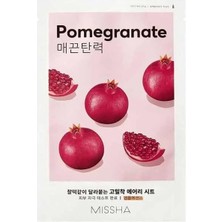 Misda Store Nar Özlü Yaşlanma Karşıtı Bakım Sunan Yaprak Maske (1AD) Airy Fit Sheet Mask Pomegranate