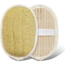Misda Store Kabak Lifi, Çift Taraflı Doğal Banyo Kesesi-Antibakteriyel Sağlıklı Bulaşık Süngeri, Seyahat BOY,15X11 Cm, Rovin Kumaşlı,çok Amaçlı Kullanım Cilt Yenileyici Canlandırıcı Etki, Antiselülit