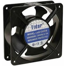 Misda Store 120X120X38 mm 220V Ac Kare Fan -Kargo Bedava