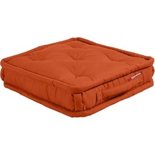 Misda Store Bisküvi Minder Petek Önü Palet Üstü Minderi Fransız Minder Bank ve Bahçe Minderi 55X55X14 cm (Kremit)