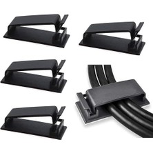 Misda Store Adet Kendinden Yapışkanlı Kablo Yönetim Klipsleri, Çok Amaçlı Kablo Düzenleyiciler, Tel Klipler, Tv, Pc, Dizüstü, Ethernet Kablosu Için Kablo Tutucu, Masaüstü ve Ev Ofis Kullanımı (Siyah)