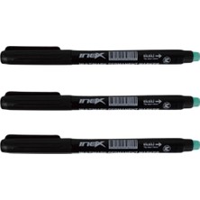 Misda Store CD Asetat Kalemi M Uç 0.8 mm 3 Lü (Siyah)