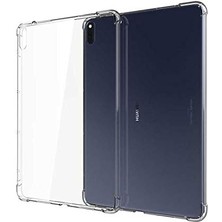 Misda Store Matepad 10.4 Kılıf Şeffaf Silikon Darbe Korumalı Kapak Antishock Kapak Renksiz
