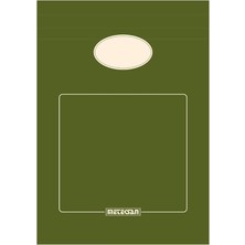 Misda Store A5 Karton Kapaklı Bloknot, Ofis Serisi, 80 Yaprak, Düz, Yeşil