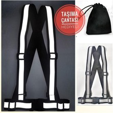 Misda Store Caro (145) Motosiklet - Bisiklet Reflektörlü Yelek - Motorsiklet Reflektörlü Yelek Scooter Yelek ile Uyumlu