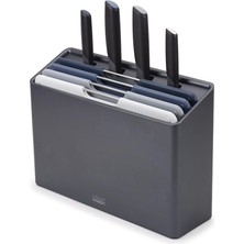 Misda Store Joseph Folio Plus – 8 Parçalı Bıçak ve Kesme Tahtası Seti, Saklama Çantalı, Grafit