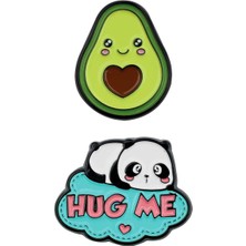 Misda Store Metal Avokado Panda 10 Pcs