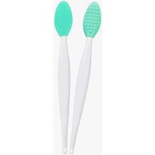 Misda Store 2 Adet Dudak Burun Fırçası Peeling Etkili Gözenek Siyah Nokta Temizleyici Akne Giderici Çift Fırça