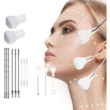 Misda Store Yogası Gerdirme Bandı, Kırışıklıklar Göz Gıdı Boyun Için Gerdirme Aparatı, Elastik Yüz Gerdirme (40 Adet)