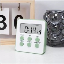 Misda Store Alarmlı Dijital Öğrenci Sınav Masa Kronometresi 24 Geri Sayım Saat - 2 Alarm Kademeli (Haki)