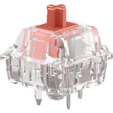 Misda Store Gaming Fox Ultralight Lineer Anahtarlar (110 Adet), Mekanik Oyun Klavyeleri Için, Prelubed, Hotswap Klavyeler ve Oyunlar Için Sessiz Kırmızı Anahtarlar, Arkadan Aydınlatmalı Klavyeler Için