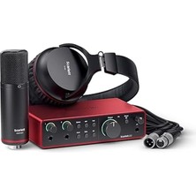 Misda Store Scarlett 2i2 Studio Gen 4 Ses Kayıt Paketi: Şarkı Yazarları Için Kayıt, Yayın ve Podcasting Için Kondansatör Mikrofon ve Kulaklık, USB Audio Arayüzü