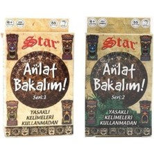 Misda Store Anlat Bakalım Kelime Oyunu Seri 1 ve Seri 2-2'li Set 110 Kart