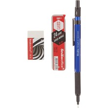 Misda Store Office Graphx 3'lü Set Versatil Kalem 0.5 mm Mavisilgimin 0.5 mm