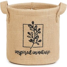 Misda Store Home Textıle Inspred In Nature Jüt Sepet 20 x 20 cm