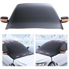 Misda Store Manyetik Oxford Kumaş Araç Kar Brandası Araç Güneşlik Araç Koruyucu Araç Ön Cam Don Branda