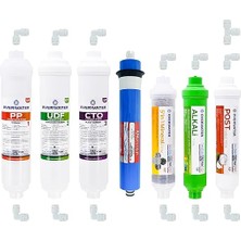 Misda Store Kapalı Kasa Su Arıtma Cihazı 7 Li Inline Filtresi Seti 11 Aşamalı Özel Sarım Membran Filtre