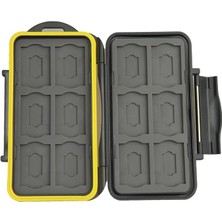 Misda Store Çoklu Memory Card Case MC-SDMSD24 Hafıza Kartı Koruma Kutusu 12 Adet Sdhc ve 12 Adet Microsd Kart Için – Son Derece Su Geçirmez ve Darbeye Dayanıklı Kutu Kasa Kasa Çanta Kılıf Saklama Kutusu