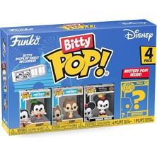 Misda Store Bitty Pop! Disney – Goofy, Chip, Minnie Mouse (Hands Folded) ve Sürpriz Mini Gizem Figürü – 2,2 cm Koleksiyon – Istiflenebilir Raf Dahil, Hediye Fikri, Disney Hayranları