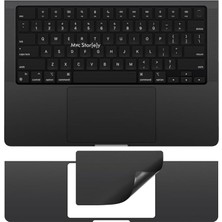 Misda Store MacBook Pro 16.2 Inç Touchpad Trackpad Koruyucu Sticker Uyumlu M1 M2 M3 M4 Mat Ultra Ince Çizilme Önleyici Siyah
